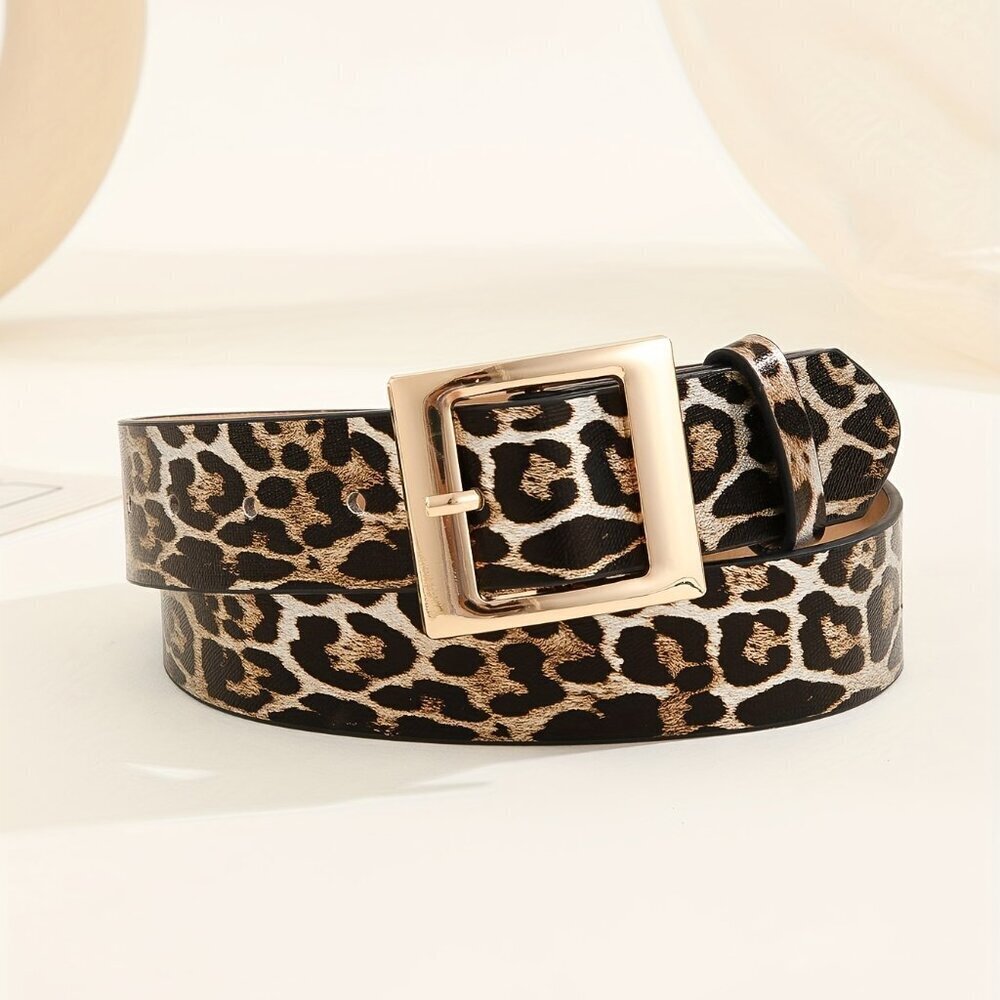 Travel Passions - Vintage Chic Leopard Print Belt
